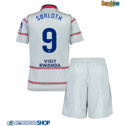 Maglie da calcio Atletico Madrid Alexander Sorloth #9 Terza Maglia Bambino 2026-27 Manica Corta + Pantaloni corti)